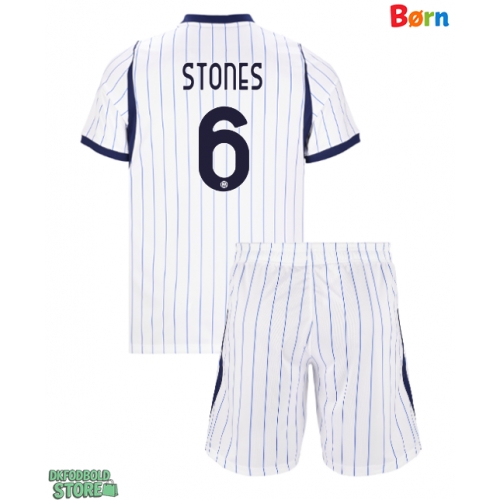 Inter Milan John Stones #6 Replika Babytøj Udebanesæt Børn 2026-27 Kortærmet (+ Korte bukser)